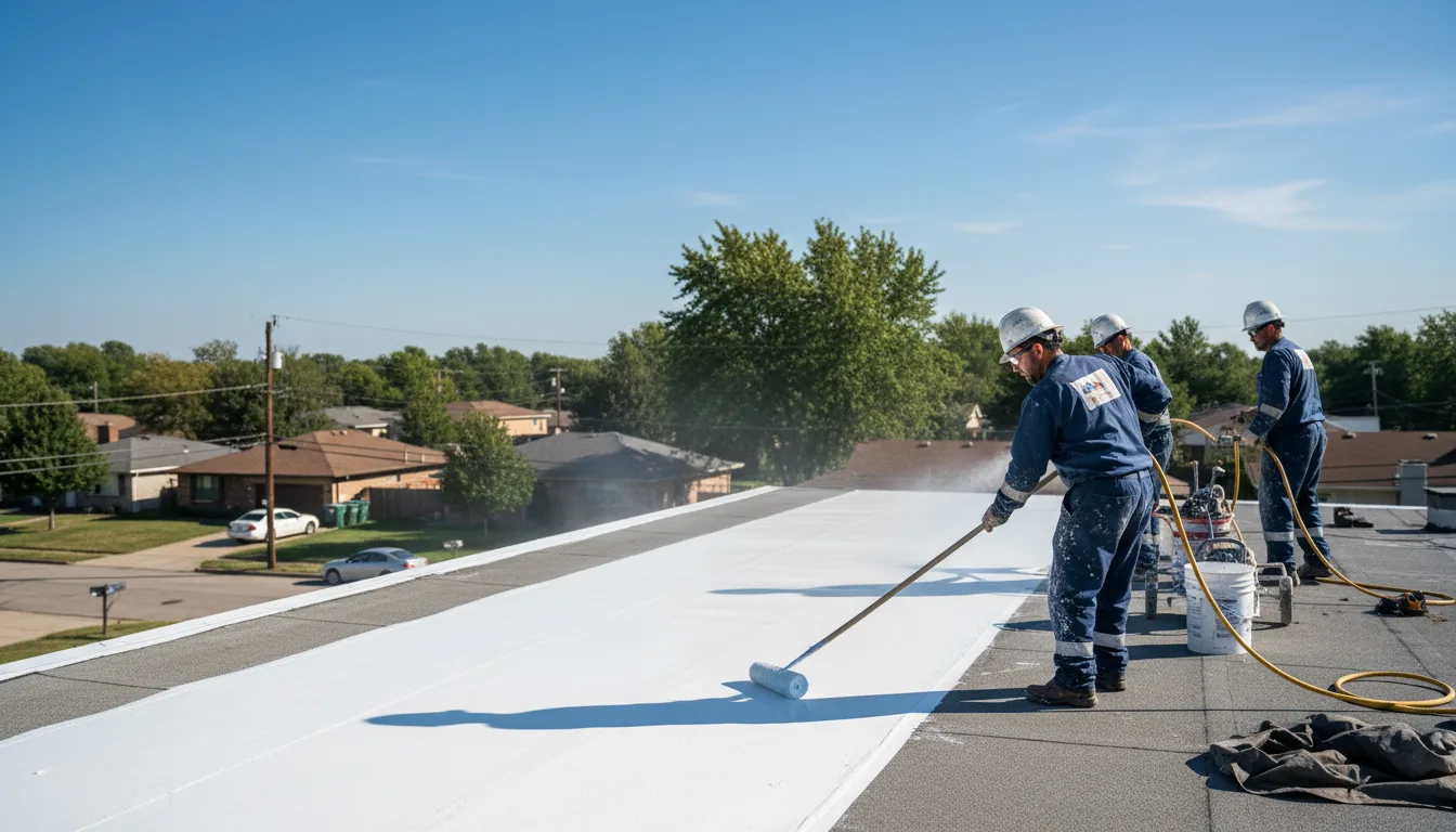 Commercial roof coating in Maplecrest, NY near me
